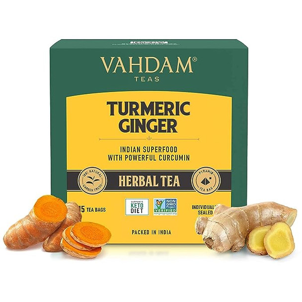 VAHDAM, Turmeric Ginger Herbal tea 