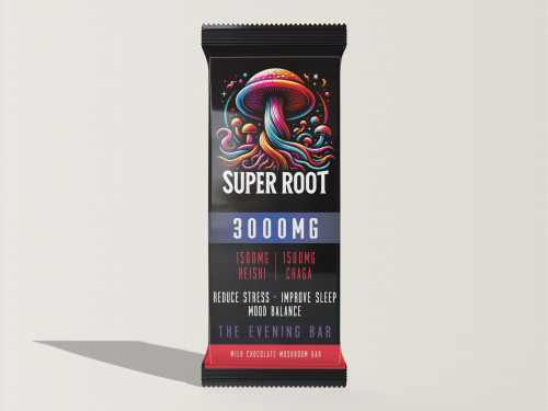 Reishi & Chaga 3000MG Dual Extract Mushroom Milk Chocolate Bar