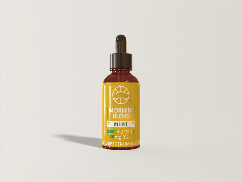 CBD Tincture Mornin Blend - 30Mg B12 Full Spectrum - 2500Mg