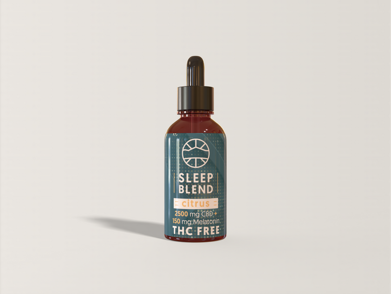 CBD Sleep Blend Oil Tincture - THC Free - 2500Mg