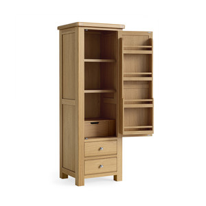 Churchill Oak Larder Single Unit
