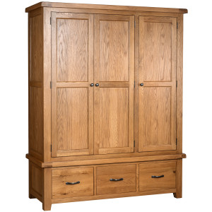 Charmed Oak Triple Wardrobe Charmed Oak Triple Wardrobe