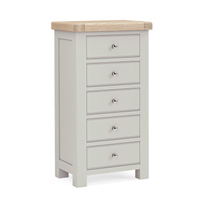 Churchill Painted 5 Drawer Tallboy Churchill Painted 5 Drawer Tallboy