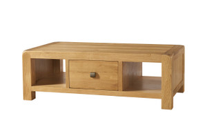 Ascot Oak Large Coffee Table With Drawer Ascot Oak Large Coffee Table With Drawer