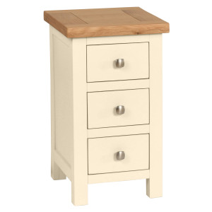 Dorchester Painted 3 Drawer Compact Bedside Dorchester Painted 3 Drawer Compact Bedside