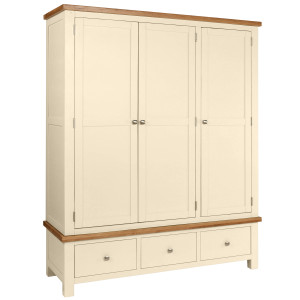 Dorchester Painted Triple Wardrobe Dorchester Painted Triple Wardrobe