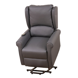 Bali Leather Heat & Massage Lift-Assist Recliner Chair