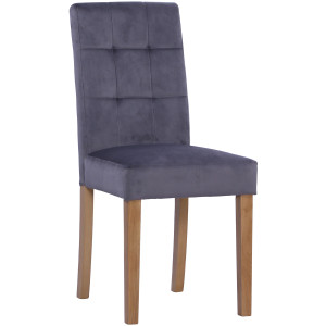 Dorchester Oak Velvet Dining Chair