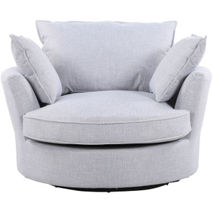 Jamaica Fabric Swivel Base Cuddle Chair
