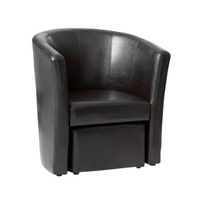 Celeste Faux Leather Tub Chair And Stool