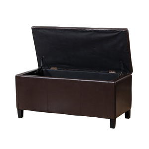 Tahiti Leather Storage Ottoman
