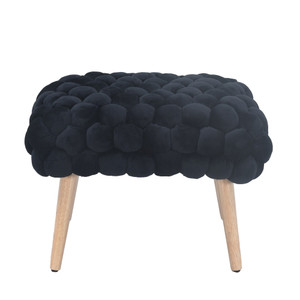 Moorea Velveteen Fabric Storage Ottoman