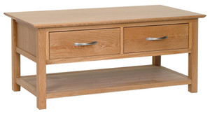 Windsor Oak Coffee Table With Drawers Windsor Oak Coffee Table With Drawers