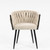 Kauai Elegant Fabric Dining Chairs - Set of 2