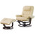 Triton Leather Swivel Recliner and Stool