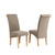 Tuscany Elegant Fabric Dining Chairs - Set of 2