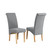 Tuscany Elegant Fabric Dining Chairs - Set of 2