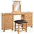 Dorchester Oak Double Pedestal Dressing Table + Stool Dorchester Oak Double Pedestal Dressing Table + Stool