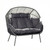 Milos Elegant 2-Seater Egg Chair