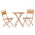 Meleka Folding Metal Bistro Set for Two