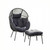 Nassau Standing Egg Chair with Stool