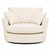 Aegean Leather Swivel Base Cuddle Chair