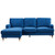 Corsica Velvet Reversible Corner Sofa