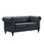 Cancun Leather 2-seater Chesterfield Sofa