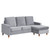 Venezia Velvet Reversible Corner Sofa