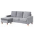 Venezia Velvet Reversible Corner Sofa
