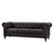 Cancun Leather 3-seater Chesterfield Sofa