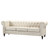 Cancun Leather 3-seater Chesterfield Sofa