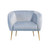 Tropea Leather Velvet Armchair