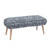 Cayman Velveteen Fabric Storage Ottoman