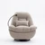 Azzurra Leather Boucle Fabric 1-seat Recliner