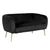 Tuscany Leather Velvet 2-seater Sofa
