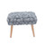Moorea Velveteen Fabric Storage Ottoman