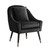 Ithaca Leather Velvet Accent Chair