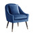 Ithaca Leather Velvet Accent Chair