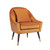 Ithaca Leather Velvet Accent Chair