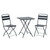 Andaman Folding Metal Bistro Set For Two