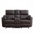 Sorrento Leather Seater Rocker Recliner Sofa With Centre Console