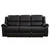 Coral Leather Electric 3-seater Recliner Sofa