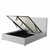 Bari Luxurious Fabric 5'0" King Ottoman Bed Frame