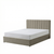 Bari Luxurious Fabric 5'0" King Ottoman Bed Frame