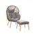 Naxos Standing Egg Chair With Stool