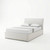 Salina 4'6" Double Fabric Ottoman Bed Frame