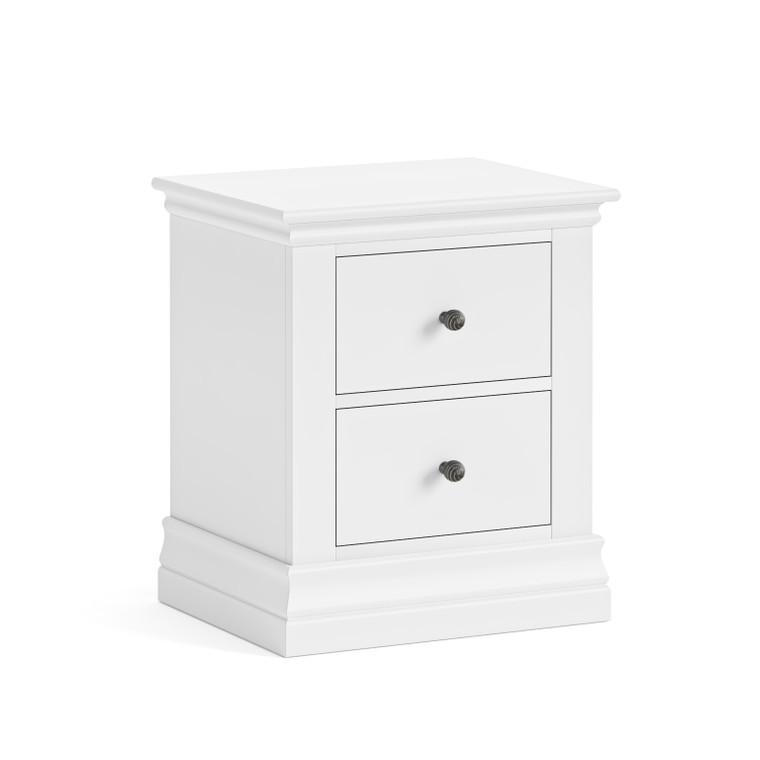 Banbury Painted White 2 Drawer Bedside