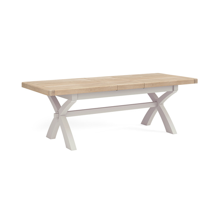 Churchill Painted Cross Leg Extending Dining Table