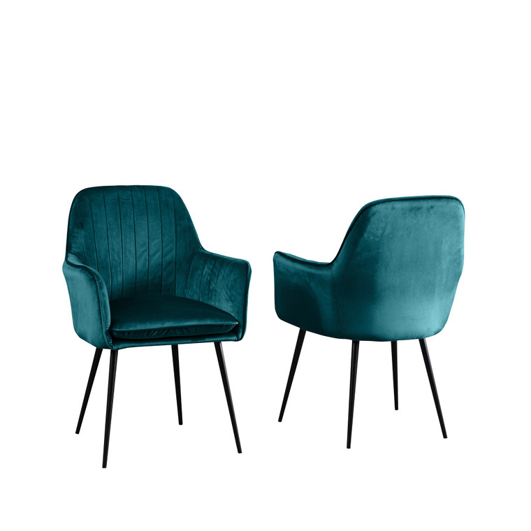 Calypso Velvet Dining Chairs - Set of 2